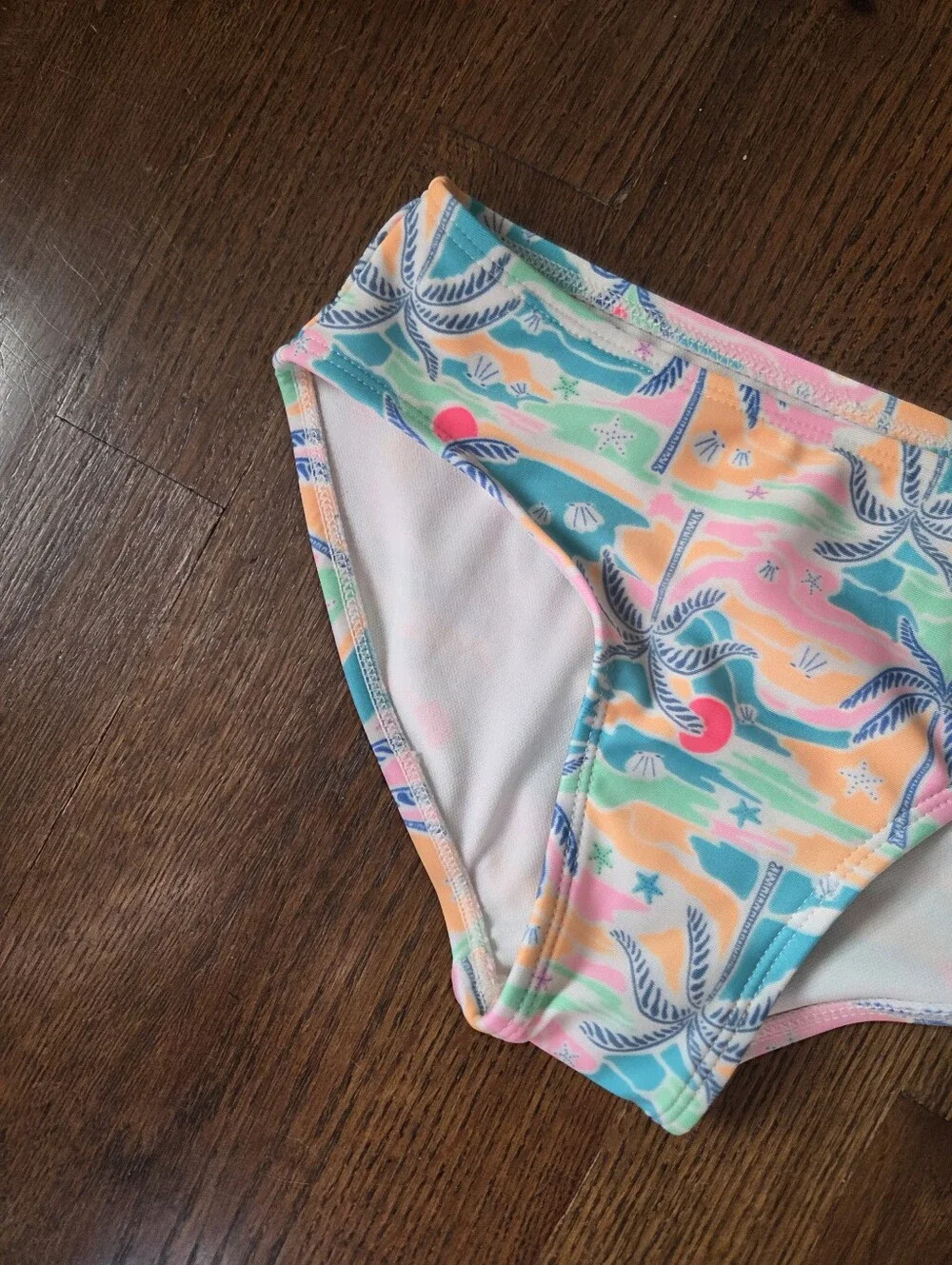 New Cat & Jack Girls Small 6/7 Tropical Swim Bottoms